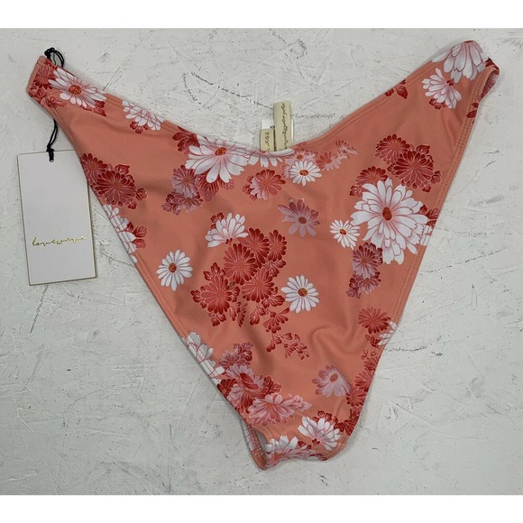 NWT LOVE WAVE Revolve Floral Cheeky Bikini Bottom - Picture 3 of 6
